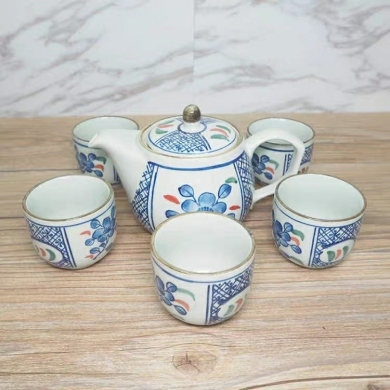 One Pot of Five Cups Drinking Ware Water Cup Teacup Japanese Household Water Ware Drinking Ware Set