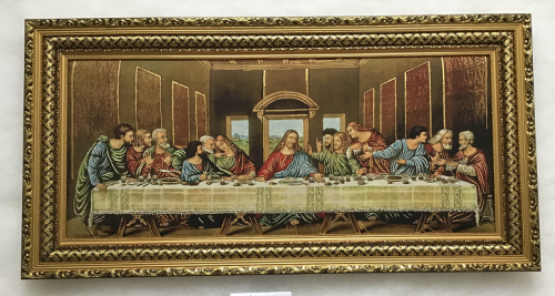 Jesus Last Dinner .. Brocade Painting