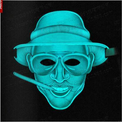 LED Luminous Mask Mask, LED Mask Voice Control Lighting Mask, TikTok Same Music Luminous Mask