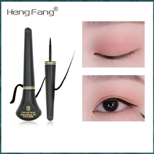 Cross-Border Hengfang Liquid Eyeliner Cool Black Color Thin Head Easy to Color Not Easy to Smudge Cheap Foreign Trade Makeup 5ml