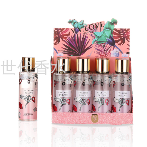 foreign trade hot sale perfume spray body spray 250mlbody mist factory direct sales