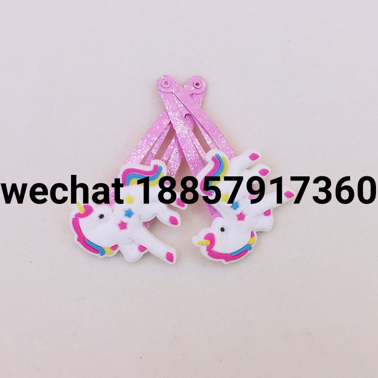 unicorn hairpins for kids hairclips for baby hair accessories set factory drict sale