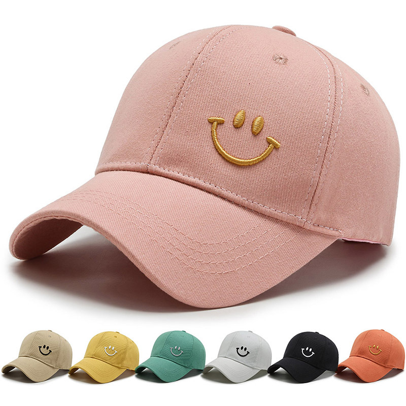 Men's and Women's Fashion Trend Four Seasons Hat Korean Smil...
