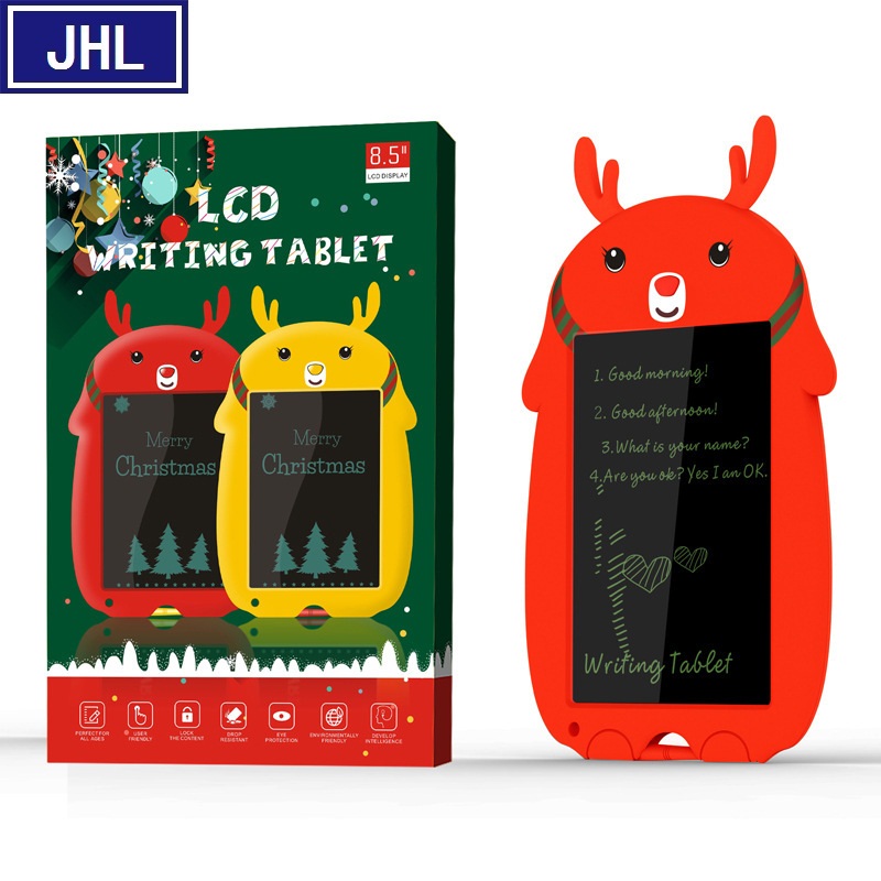 8.5-Inch Cartoon Deer LCD LCD Handwriting Board Erasable Small Light Energy Blackboard Smart Childre