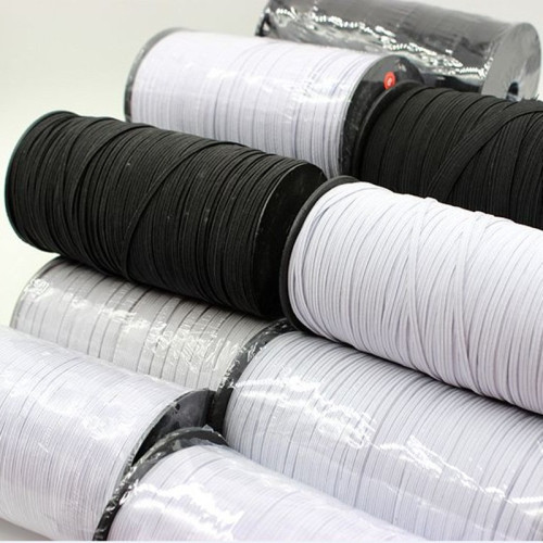 walking elastic band factory spot sales wholesale rubber band white black sleeve elastic band narrow edge flat elastic band