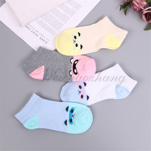 summer Lightweight Fashion Women‘s Socks Colorful Cartoon Pattern Women‘s Comfortable Breathable Low Opening Anti-Drop Boat Socks