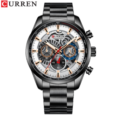 Curren 8391 Men's Watch Quartz Steel Belt Watch Calendar Men's Watch Sports Casual Men's Watch