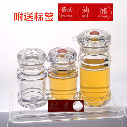 supply jinde acrylic soy sauce vinegar pot pepper bottle snack bar seasoning bottle seasoning jar sugar jar pepper jar