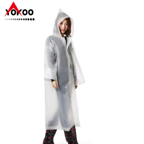 japanese and korean fashion breathable eva adult one-piece long shirt raincoat outdoor cycling travel non-disposable raincoat