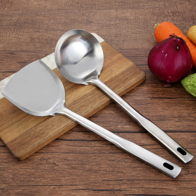 410不锈钢厨房用具方柄12公分大方锅铲汤勺炒菜锅铲粥勺_广东揭阳冠铭
