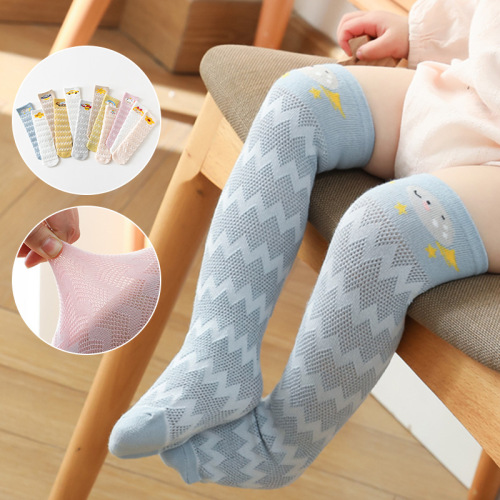 summer new anti-mosquito socks children‘s socks mesh straight children‘s stockings cute cartoon children‘s socks