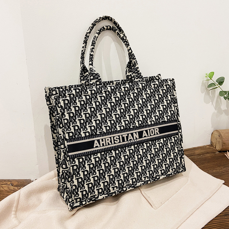 Canvas Large Capacity Bag for Women 2021 New Fashion Portable Women's Bag Korean Style Fashiona