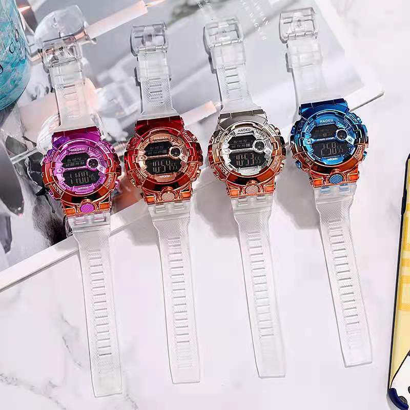 Factory Wholesale Colorful Unicorn Black Screen Electronic Watch Adult Student Children Multi-Functi