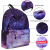 Three-Piece Set 2021 Starry Sky Backpack Student Schoolbag Female Lunch Bag Backpack Amazon