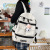 Original Schoolbag Female College Student Cute Contrast Color Junior High School Student Korean Style Mori Backpack Ins High-Profile Figure Tuition Bag