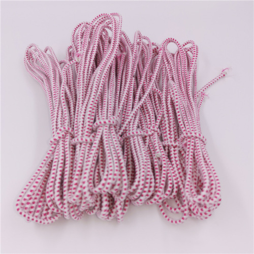 spot supply 3.5mm thick round elastic rope double color red dot 3.5mm elastic line clothing accessories luggage binding