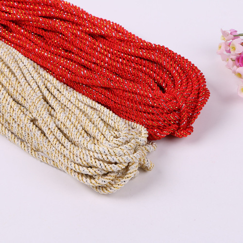 a large number of spot supplies jinlun plus gold and silver silk solid rope diy handmade pendant accessories woven chinese knot thread