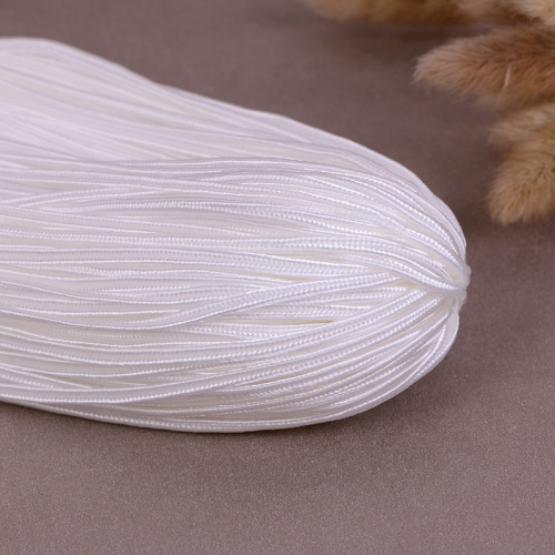 Factory in Stock 0.3mm White Nylon Textile Accessories Concave with Rope Clothing Accessories Wholesale