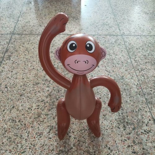 Factory Direct PVC Inflatable Toys Inflatable Monkeys Hot Selling Cartoon Inflatable Animals， waving Monkey 