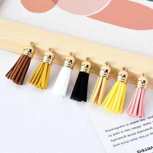 korean velvet tassel 3cm diy leather tassel 3cm mobile phone pendant hanging ear pendant hanging ring pendant manufacturers supply