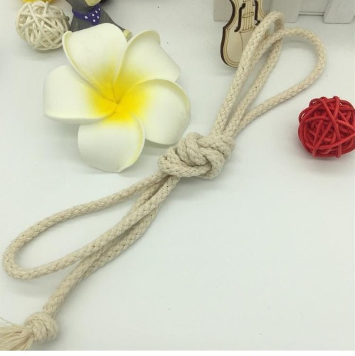 spot wholesale colorful round cotton rope woven core round cotton rope handmade diy drawstring woven 8-strand cotton rope