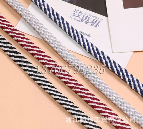 two-color twill fashion sports hat rope waist of trousers rope manufacturers supply multi-color optional customizable length head