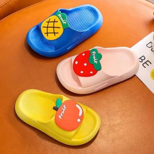 children‘s slippers cartoon baby home cute non-slip wear-resistant children baby boy and girl summer soft bottom sandals