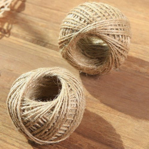 spot supply natural primary color jute rope vintage handmade material decoration diy binding tag rope sub