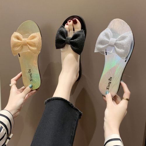 2020 Summer New Slippers Women‘s Summer Fashion Outerwear Flat Non-Slip Daily Beach Shoes Flip-Flops Factory Direct Sales