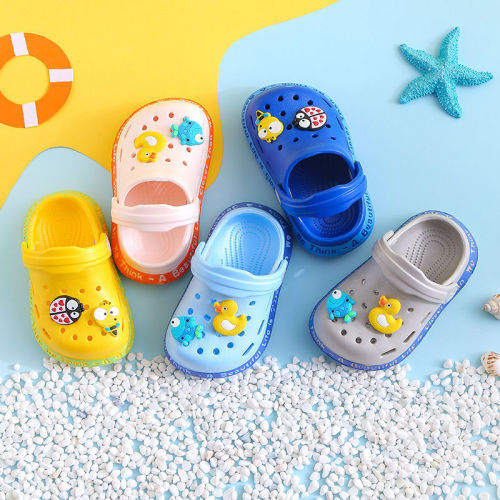 Children‘s Sandals New Summer Baby Girl Toddler Shoes 1-5 Years Old Baby Outdoor Soft Bottom Beach Boys Hole Shoes 