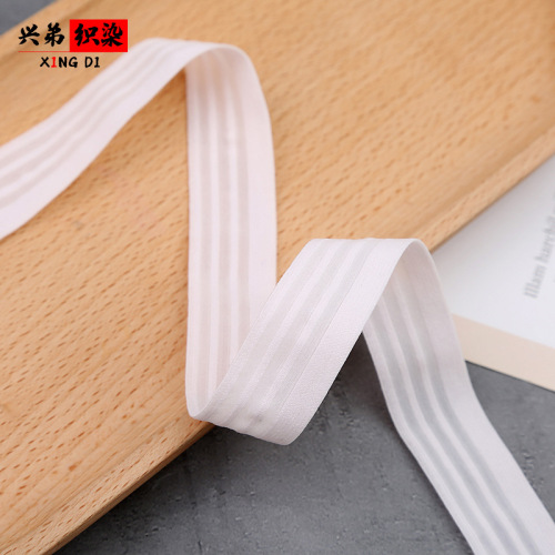 2.0cm New Fishing Line Elastic Band Open Belt Band Woven Elastic Tape Clothing Accessories Factory Direct Supply