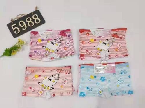 Underwear Foreign Trade Underwear Children‘s Boxer Underwear Spot Color Cloth Printing Underwear 
