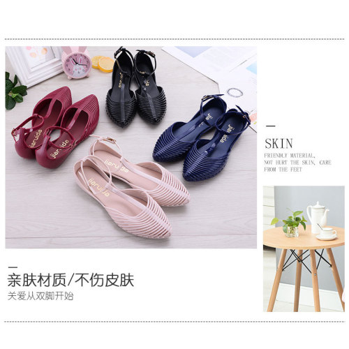 women‘s shoes fashionable simple casual breathable soft bottom not easy to slip deodorant practical flat women‘s pointed toe sandals