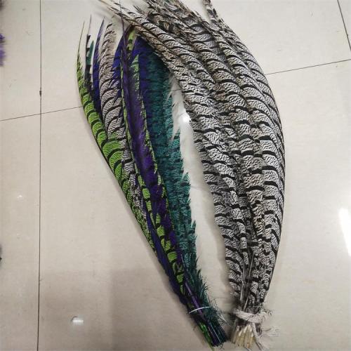 Factory Direct Copper Chicken cover Tail 80-90cm Feather Multi-Color Dyed Stage Performance Accessories
