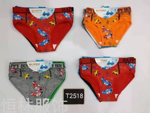 panties foreign trade panties children‘s briefs spot color cloth printed panties