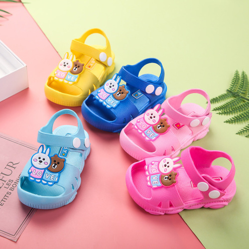 Children‘s Sandals New Summer Boys Baby Cartoon Toddler Shoes 1-3 Years Old Outdoor Soft Bottom Beach Girls 2021