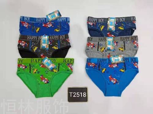 underwear Foreign Trade Underwear Children‘s Triangle Underwear Spot Color Cloth Printed Underwear