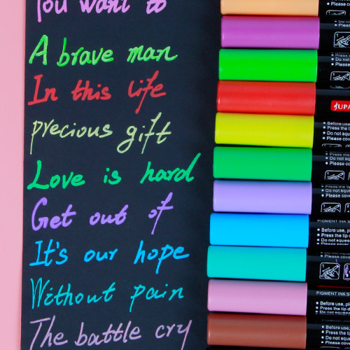 Factory Direct Sales 12/24/36 Color Acrylic Marker Graffiti Super Easy to Write Painting Gift Box Design Art Special