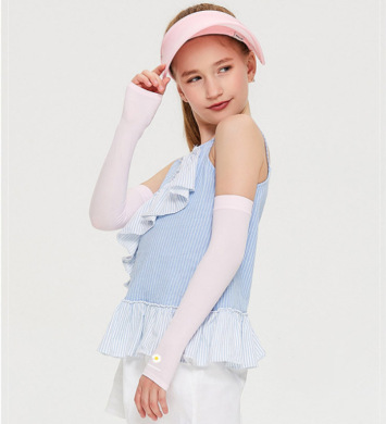 新款女童袖套夏天防晒冰袖户外小学生小孩冰袖薄款雏菊套袖冰袖套