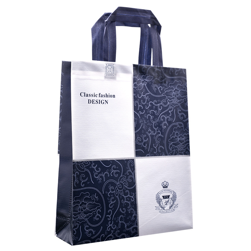 Film Non-Woven Fabric Handbag Custom Logo Eco-friendly Bag Nonwoven Fabric Bag Custom Shopping Bag A