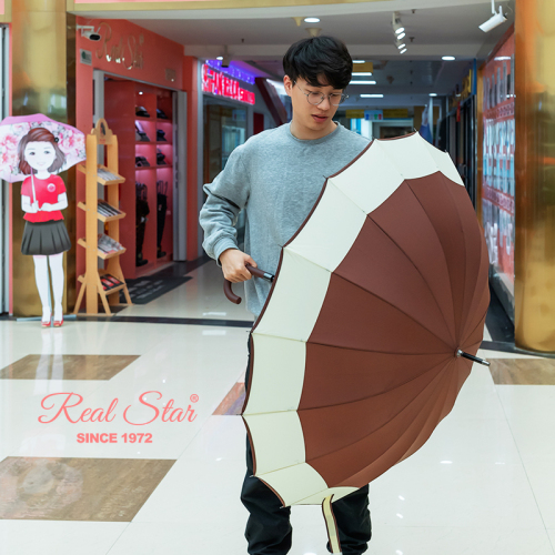 1666 Long Handle Umbrella 16-Bone Oversized Umbrella Surface Umbrella Xingbao Umbrella Waterproof Umbrella Wind-Resistant Umbrella Wholesale
