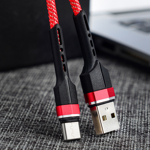 new aluminum alloy braided data cable wholesale applicable to android type-c apple iphone mobile phone charging cable