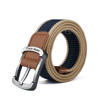 Pin Buckle Canvas Belt Men's Outdoor Casual Canvas Belt Pant Belt