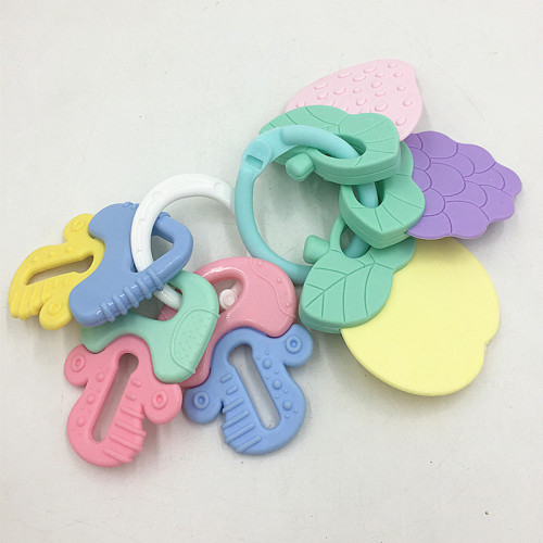 Maternal and Child Supplies Infant Fruit Teether Molar Maternal and Child Toys Baby Animal Key Munchkin Soothing Chews Soft Plastic Accessories