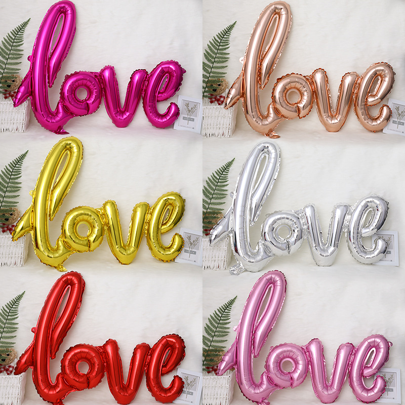 Aluminum Balloon One-Piece Love Balloon Valentine's Day Large Wedding Party Confession Decorati