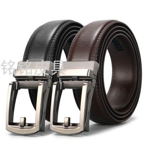 Fake Acupuncture Belt 3.5 Automatic Buckle Belt Men‘s Business casual Clip Belt Wholesale