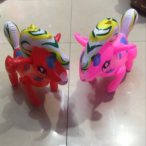 Factory Direct Sales Inflatable Horse Wholesale Custom Inflatable Rainbow Horse Red Inflatable Simulation Horse Children‘s Toys