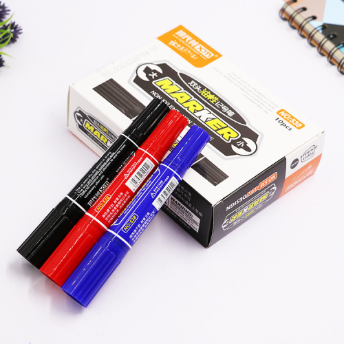 modern beauty 538 office supplies stationery large double-headed oily marker black blue red