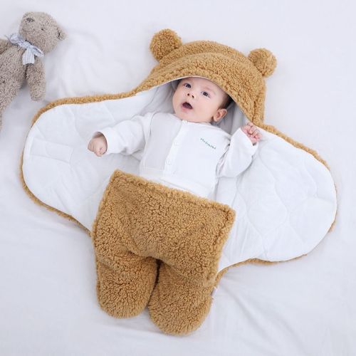 baby baby‘s blanket autumn and winter thickening delivery room newborn newborn swaddling supplies anti-startle go out swaddling quilt sleeping bag delivery