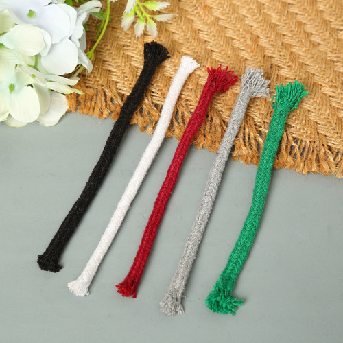 Factory Spot 5mm Color 16 Ingot Core Cotton Rope Clothing Accessories DIY Weaving Color Specifications Can Be Customized Wholesale